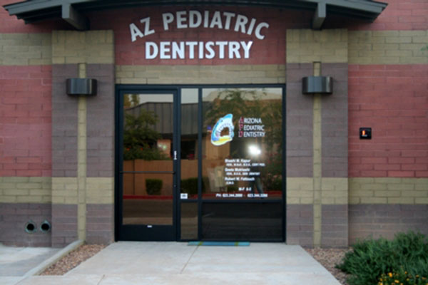 Office door for Arizona Pediatric Dentistry and Orthodontics